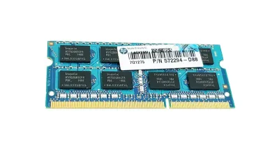 572294-D88 - HP 4GB DDR3-1333MHz PC3-10600 non-ECC Unbuffered CL9 204-Pin SoDimm 1.35V Low Voltage Memory Module