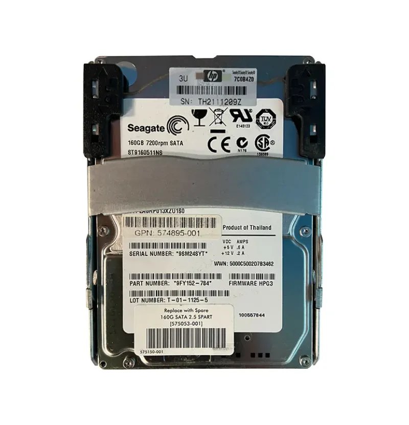 574895-001 - HP 160GB 7200RPM SATA 3Gb/s 2.5-inch Hard Drive