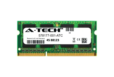 578177-001 - HP 2GB DDR3-1333MHz PC3-10600 non-ECC Unbuffered CL9 204-Pin SoDimm 1.35V Low Voltage Memory Module