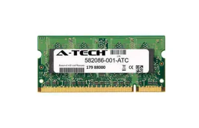 582086-001 - HP 2GB DDR2-800MHz PC2-6400 non-ECC Unbuffered CL6 200-Pin SoDimm 1.8V Memory Module
