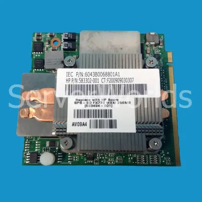 583302-001 - HP Nvidia Quadro FX770 MXM 256MB Mezzanine Video Graphics Card for Blade Servers