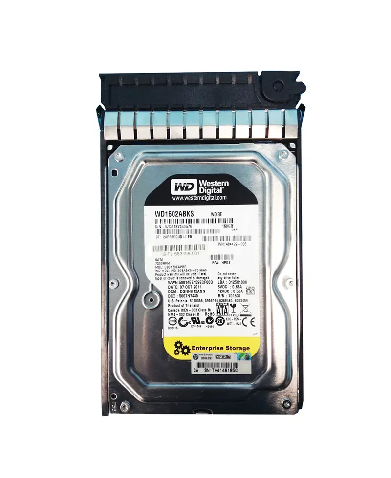 583869-001 - HP 160GB 7200RPM SATA 3Gb/s 3.5-inch Hard Drive