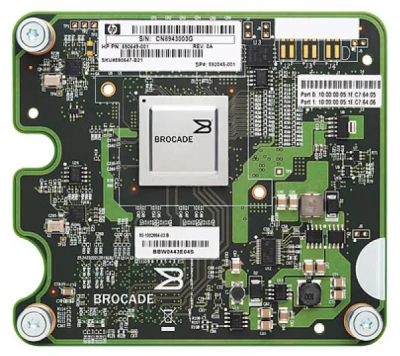 590649-001 - HP BLC Brocade 804 8GB FCI-Express Dual Port Fibre Channel Host Bus Adapter (HBA)