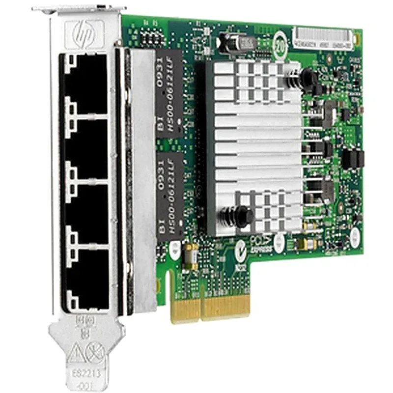 HPE 593722-B21 NC365T 4-Ports 1000Base-T PCI-Express 2.0 Ethernet Server Adapter