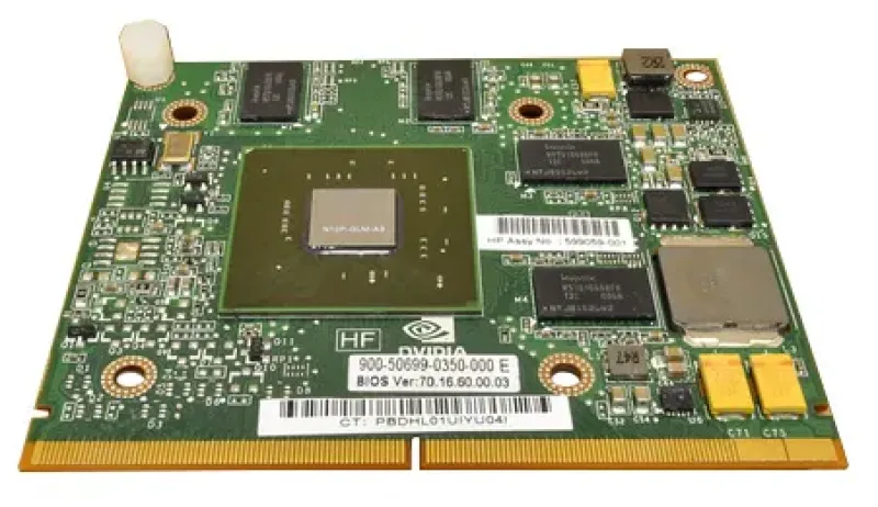598608-001 - HP nVidia Quadro FX880M PCI-Express 2.0 1GB Mezzanine Video Graphics Card