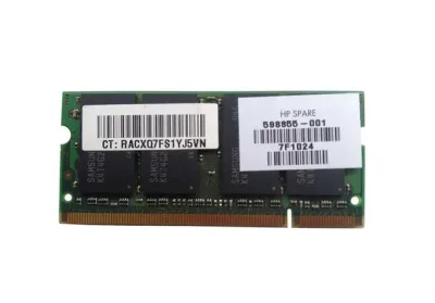 598855-001 - HP 4GB DDR2-800MHz PC2-6400 non-ECC Unbuffered CL6 200-Pin SoDimm 1.8V Memory Module
