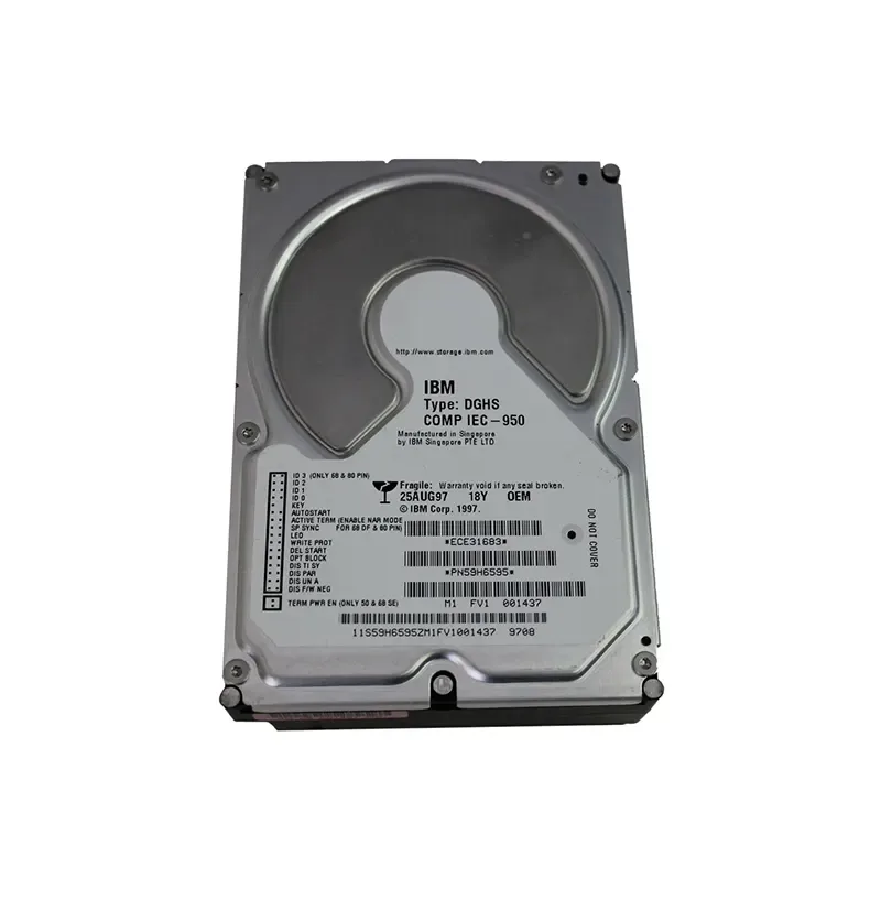 59H6595 - IBM Ultrastar 18XP 18.2GB 7200RPM Ultra Wide SCSI 80-Pin 1MB Cache 3.5-inch Hard Drive