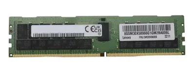 5M30V06856 - Lenovo 32GB DDR4-3200MHz PC4-25600 ECC Registered CL22 288-Pin RDIMM 1.2V Dual Rank Memory Module