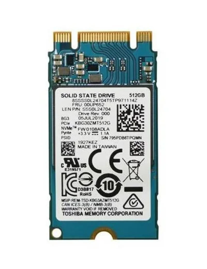 Lenovo 5SS0V26438 512GB PCI Express 3.0 x4 NVMe M.2 2242 Solid State Drive . In Stock