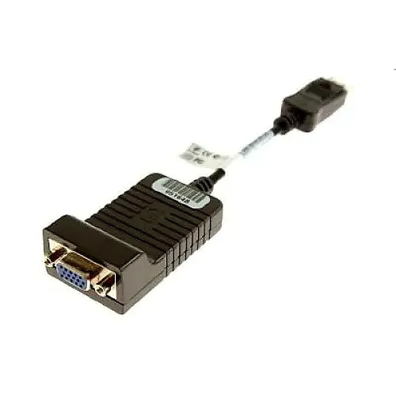 HP 603250-001 8-inch 20-Pin DisplayPort (Male) to 15-Pin HD D-Sub (Female) Adapter. In Stock