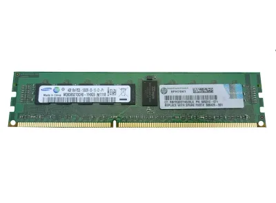 606426R-001 - HP 4GB DDR3-1333MHz PC3-10600 ECC Registered CL9 240-Pin DIMM 1.35V Low Voltage Single Rank Memory Module