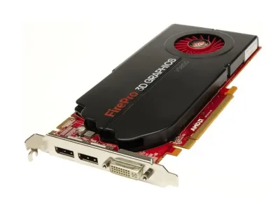 608530-003 - HP ATI FirePro V5800 1GB GDDR5 SDRAM 128-Bit PCI-Express 2.0 x16 Video Graphics Card