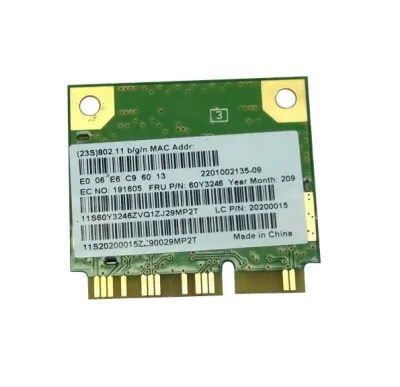 60Y3246 - IBM Lenovo 802.11 b/g/n Wireless Mini-PCI Express Adapter for ThinkPad T420i