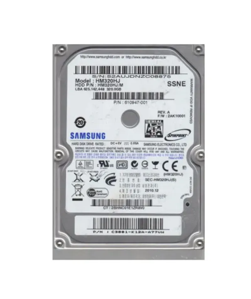610947-001 - HP / Samsung 320GB 7200RPM SATA Hard Drive