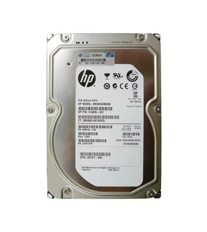 614286-001 - HP 3TB 7200RPM SATA 3Gb/s 3.5-inch Hard Drive
