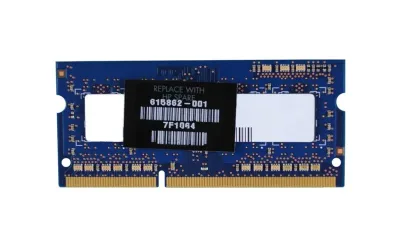 615862-001 - HP 1GB DDR2-667MHz PC2-5300 non-ECC Unbuffered CL5 200-Pin SoDimm 1.8V Memory Module