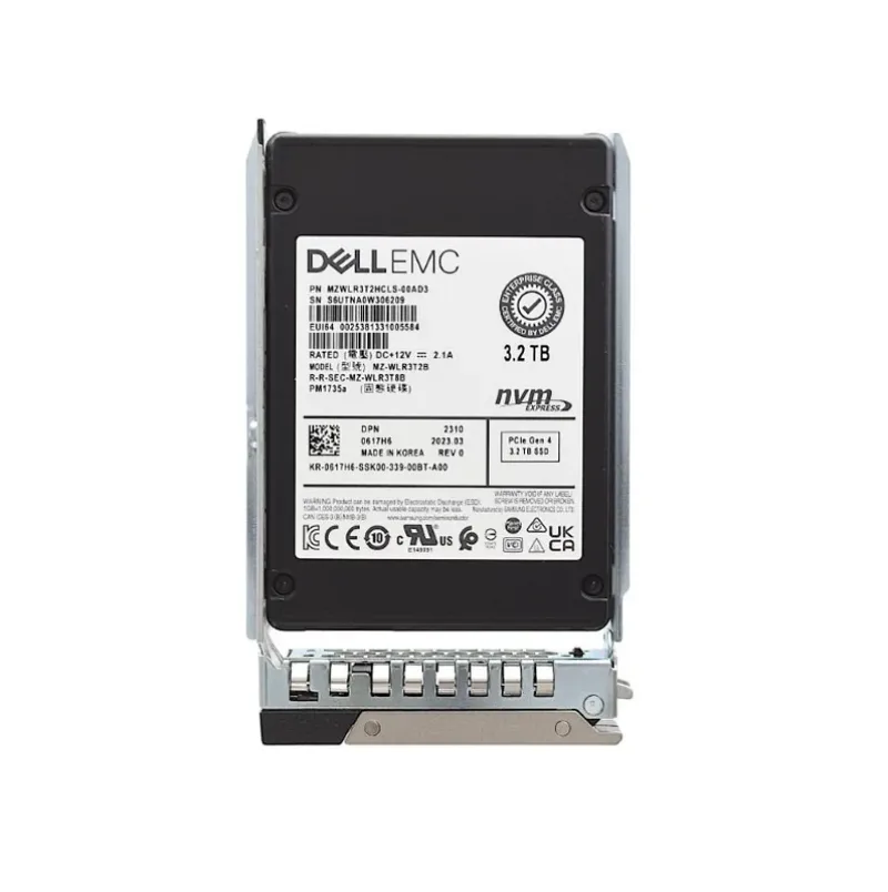 Dell 617H6 Dell 0617H6 / 617H6 3.2TB Triple-Level Cell PCI Express NVMe 4.0 Mixed Use 2.5-Inch Solid State Drive