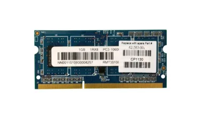 621563-001 - HP 1GB DDR3-1333MHz PC3-10600 non-ECC Unbuffered CL9 204-Pin SoDimm 1.35V Low Voltage Memory Module