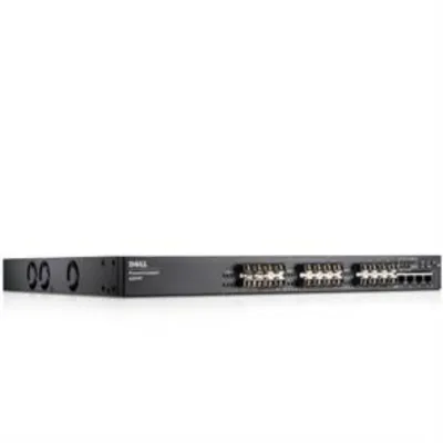 6224F - Dell PowerConnect 6224F 24 x Port 10/100/1000 + 4 x SFP combo Ports Layer 3 Managed Gigabit Ethernet Network Switch