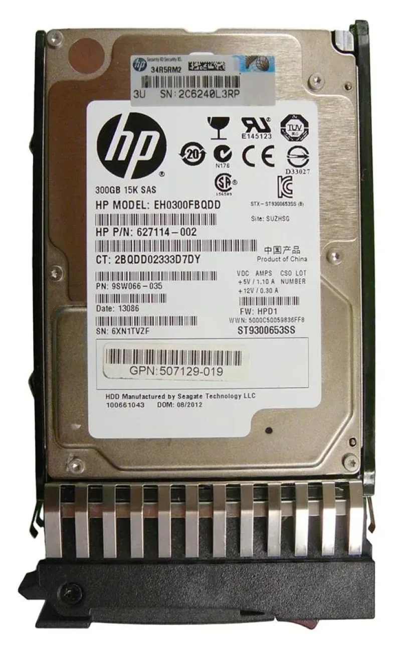 627114002SC - HP 300GB 15000RPM SAS 6Gb/s 2.5-inch Hard Drive
