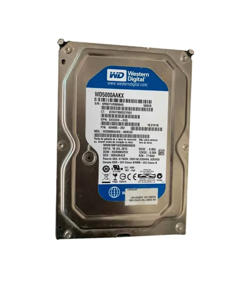 634605-202 - HP 500GB 7200RPM SATA 6Gb/s 3.5-inch Hard Drive
