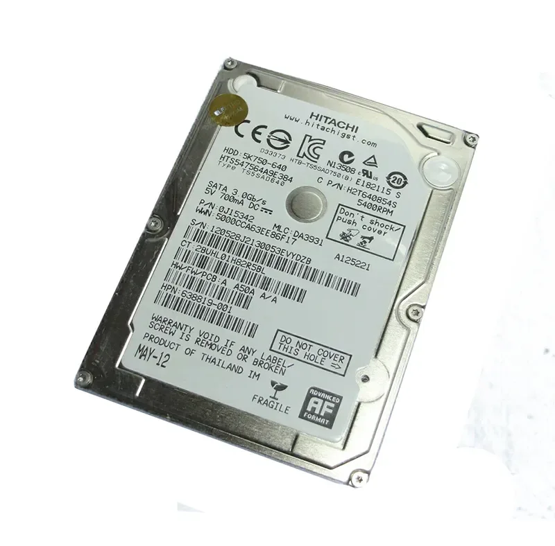 638819-001 - HP 640GB 5400RPM SATA 3Gb/s 8MB Cache 2.5-inch Laptop Hard Drive for Latitude D630