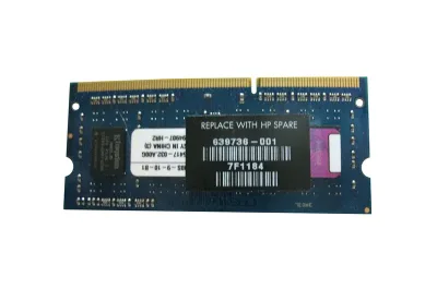 639736-001 - HP 1GB DDR3-1333MHz PC3-10600 non-ECC Unbuffered CL9 204-Pin SoDimm 1.35V Low Voltage Memory Module