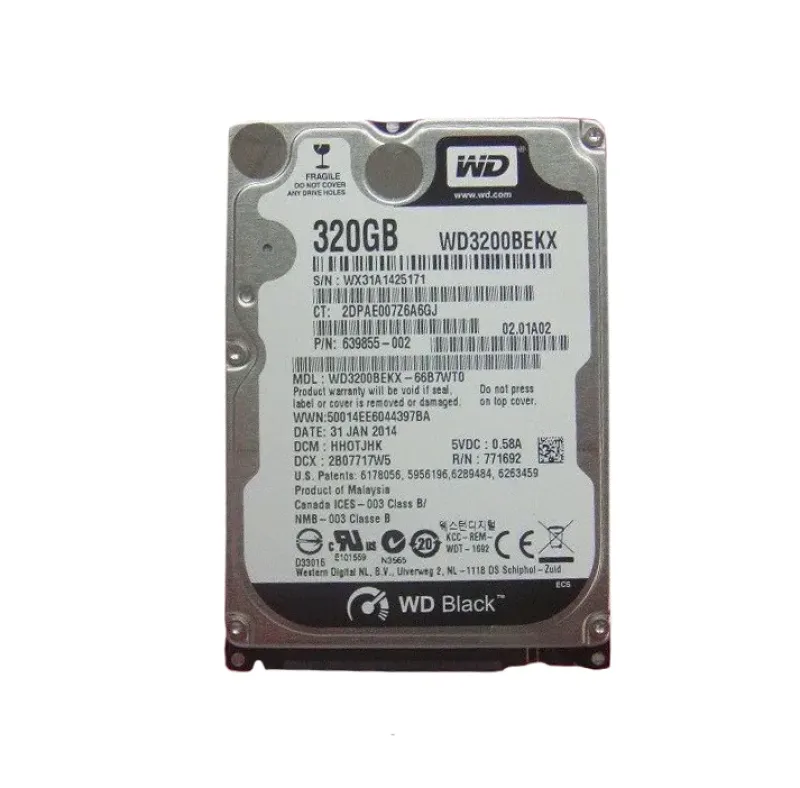 639855-002 - HP 320GB 7200RPM SATA 2.5-inch Hard Drive