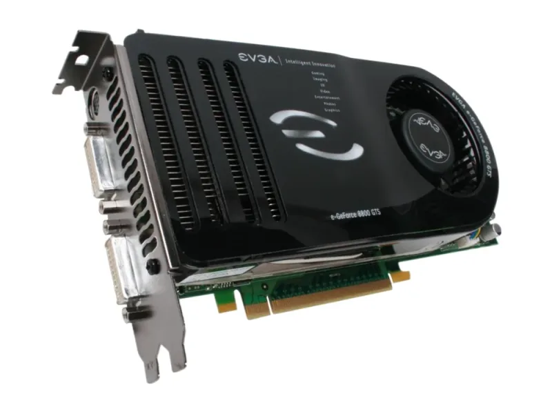 640-P2-N821-BR - EVGA GeForce 8800 GTS 640MB 320-Bit GDDR3 PCI Express x16 HDCP Ready SLI Support Video Card
