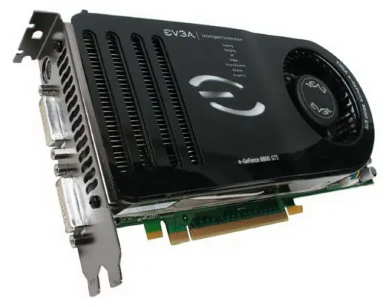 640-P2-N824-AR - EVGA GeForce 8800 GTS 640MB 320-Bit GDDR3 PCI Express x16 HDCP Ready/ SLI Sup-Port Video Graphics Card
