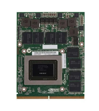 647178-001 - HP Nvidia Quadro 4000M N12E-Q3 2GB GDDR5 SDRAM 256-Bit Mobile Video Graphic Card for EliteBook 8760w