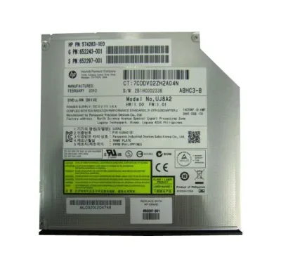 652297-001 - HP 9.5mm SATA Optical DVD-RW Drive