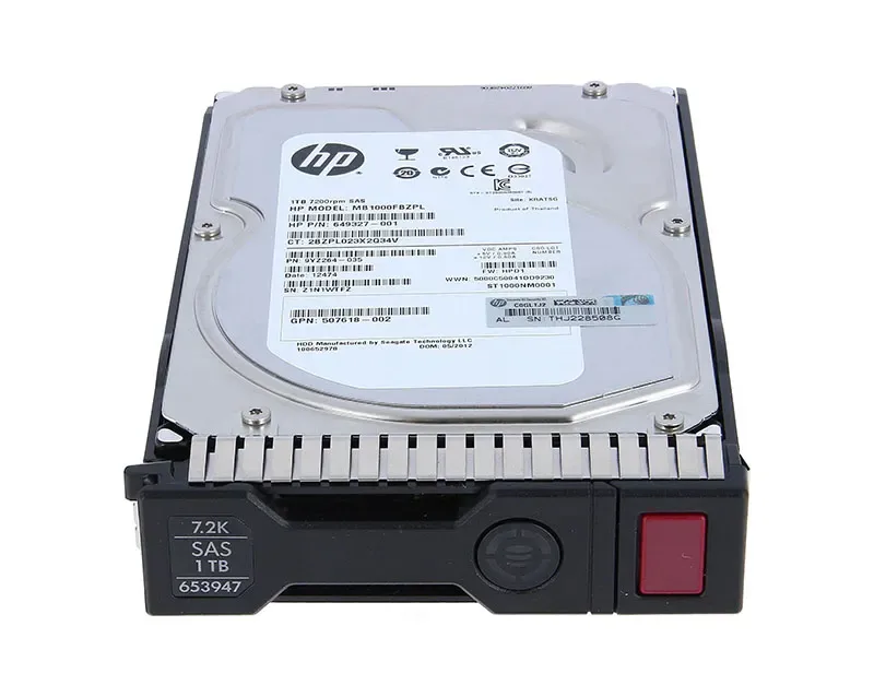 652753-B21 - HP 1TB 7200RPM SAS 6GB/s Hot-Pluggable Dual Port MidLine 3.5-inch Hard Drive