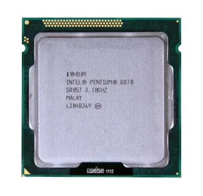 652982-004 - HP 3.10GHz 5GT/s DMI 3MB SmartCache Socket FCLGA1155 Intel Pentium G870 Dual Core Processor