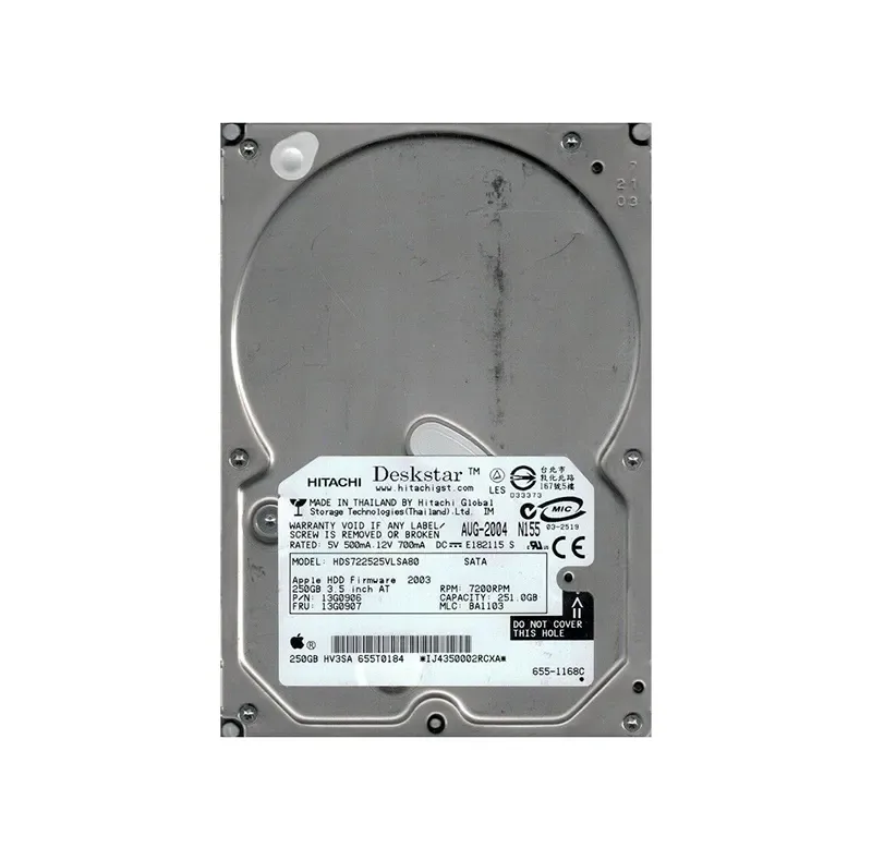 655-1168C - Apple 250GB 7200RPM SATA 1.5Gb/s 8MB Cache 3.5-inch Hard Drive