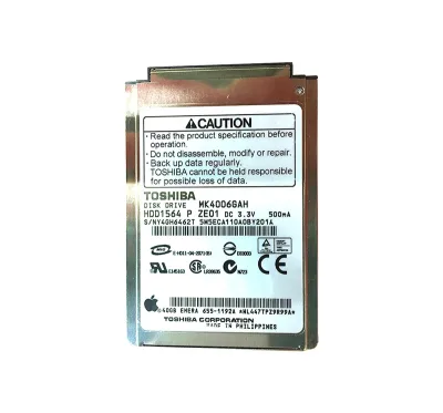 655-1192A - Apple 40GB 5400RPM ATA-100 2MB Cache 1.8-inch Hard Drive