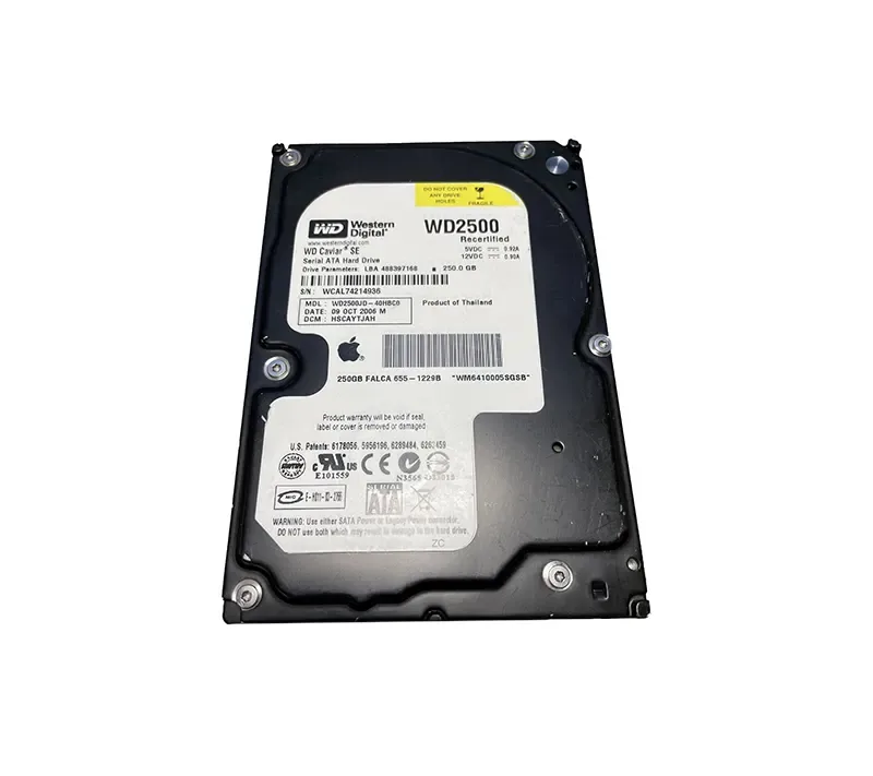 655-1229B - Apple 250GB 7200RPM SATA 1.5Gb/s 3.5-inch Hard Drive