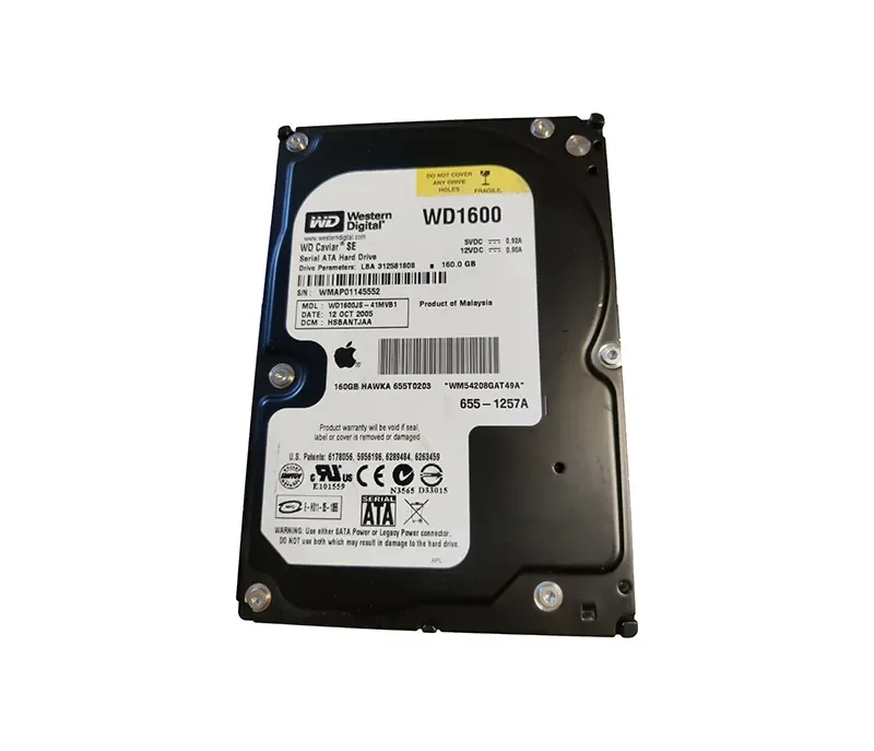 655-1257A - Apple Western Digital Caviar SE 160GB 7200RPM SATA 3Gb/s 8MB Cache 3.5-inch Hard Drive