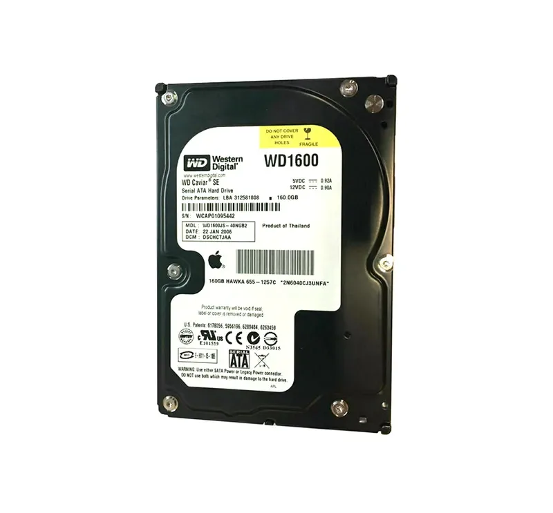 655-1257C - Apple 160GB 7200RPM SATA 3Gb/s 8MB Cache 3.5-inch Hard Drive