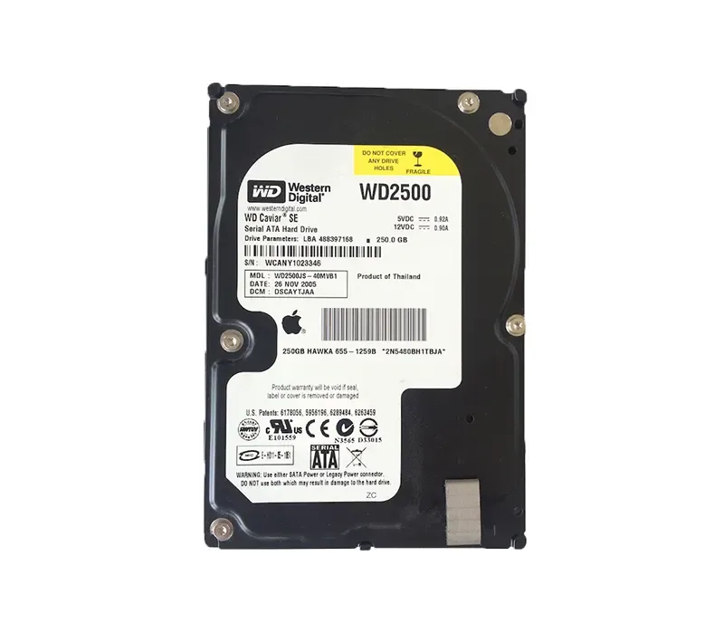 655-1259B - Apple 250GB 7200RPM SATA 1.5Gb/s 8MB Cache 3.5-inch Hard Drive