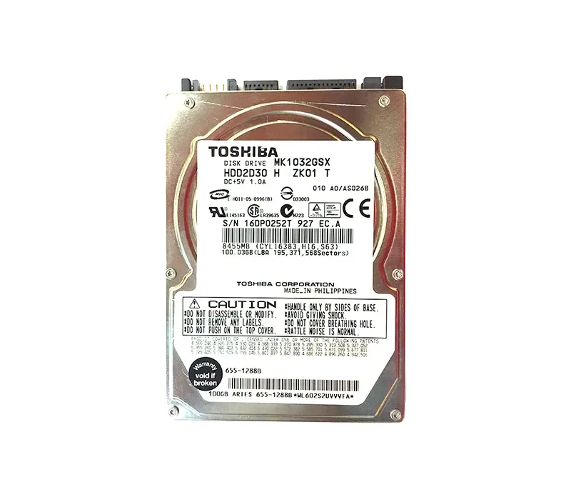 655-1288B - Apple 100GB 5400RPM SATA 1.5Gb/s 16MB Cache 2.5-inch Hard Drive