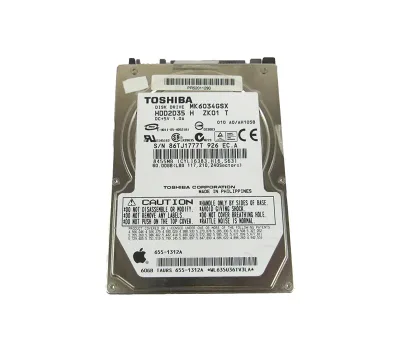 655-1312A - Apple 60GB 5400RPM SATA 1.5Gb/s 8MB Cache 2.5-inch Hard Drive