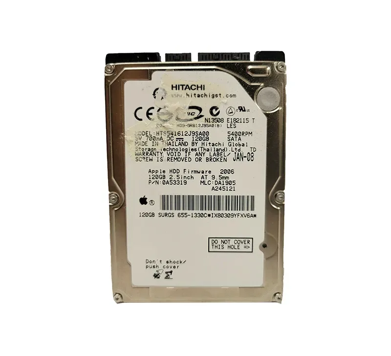 655-1330C - Apple 120GB 5400RPM SATA 1.5Gb/s 2.5-inch Hard Drive
