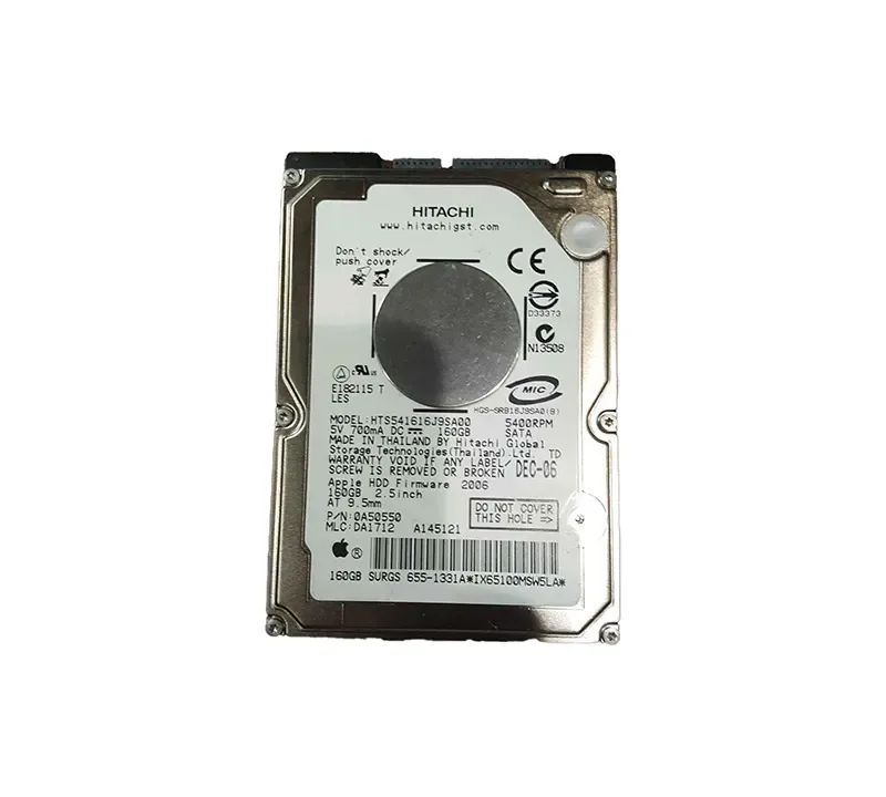 655-1331A - Apple 160GB 5400RPM SATA 2.5-inch Hard Drive
