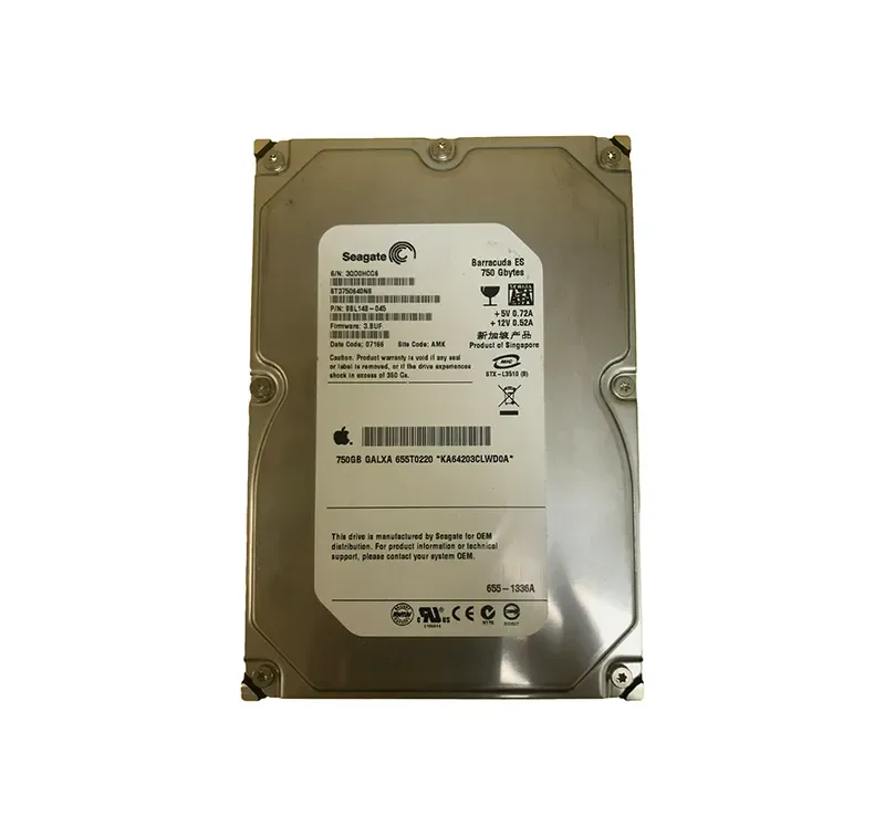 655-1336A - Apple 750GB 7200RPM SATA 3Gb/s 16MB Cache 3.5-inch Hard Drive