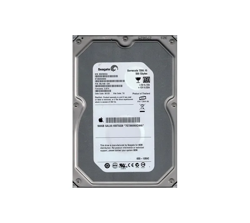655-1359C - Apple 500GB 7200RPM SATA 3Gb/s 16MB Cache 3.5-inch Hard Drive