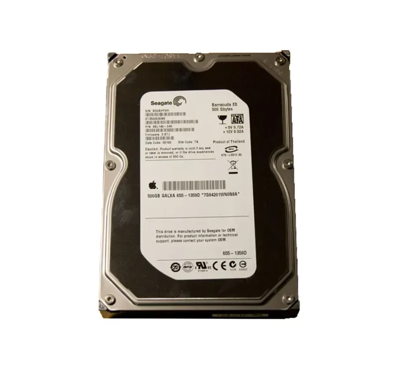 655-1359D - Apple 500GB 7200RPM SATA 3Gb/s 16MB Cache 3.5-inch Hard Drive