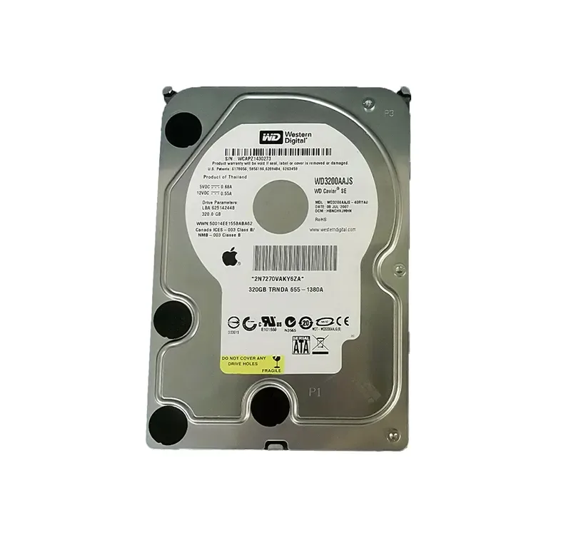 655-1380A - Apple 320GB 7200RPM SATA 3GB/s 8MB Cache 3.5-inch Hard Drive