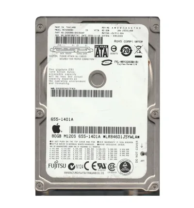 655-1401A - Apple 80GB 5400RPM SATA 2.5-inch Hard Drive