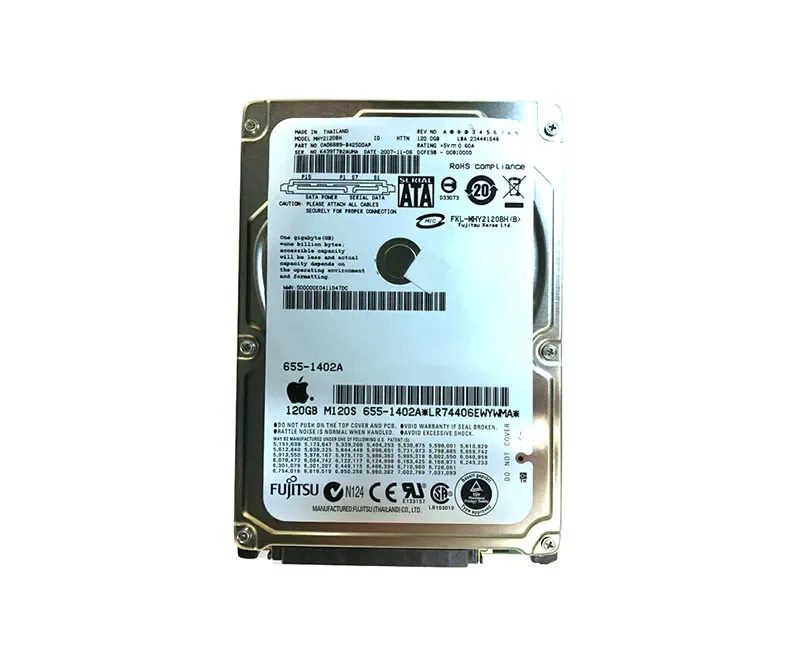 655-1402A - Apple 120GB 5400RPM SATA 1.5Gb/s 8MB Cache 2.5-inch Hard Drive